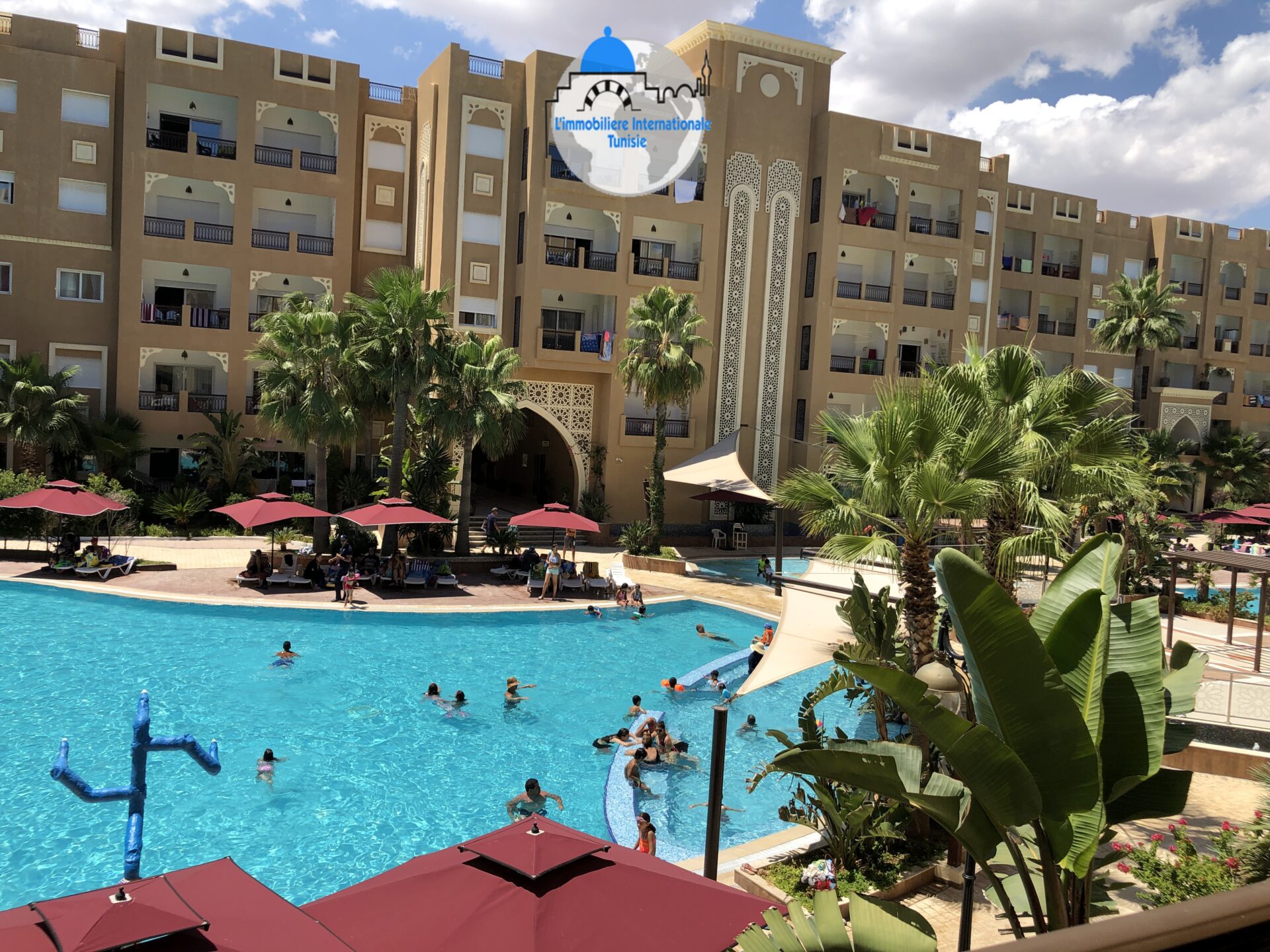 Appartement Vue Mer à résidence Folla Aqua Ressort à chott Meriem
