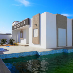 Villa avec piscine titre bleu à Midoun Djerba