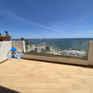 Appartement S+1 meublé à Kantaoui avec terrasse vue sur mer