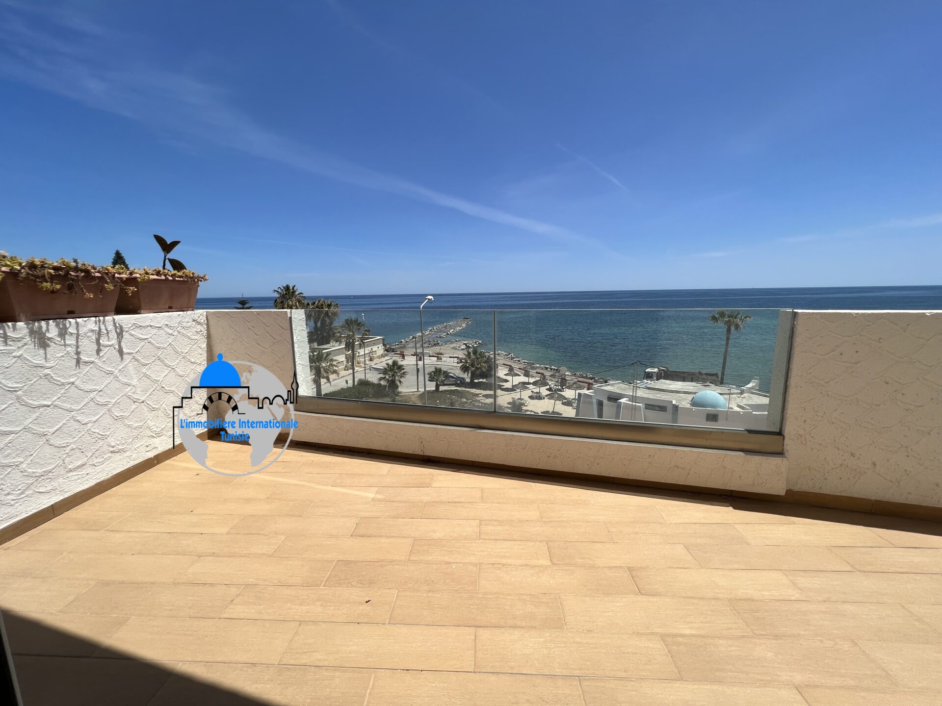 Furnished S+1 Apartment in Kantaoui with Sea View Terrace