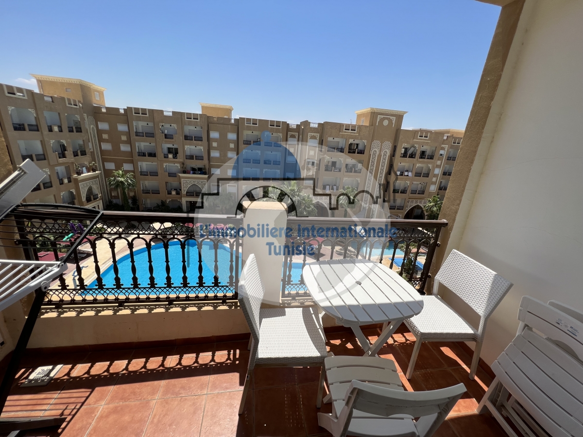 Luxury S+1 Apartment at Folla Aqua Resort in Chott Meriem, Sousse