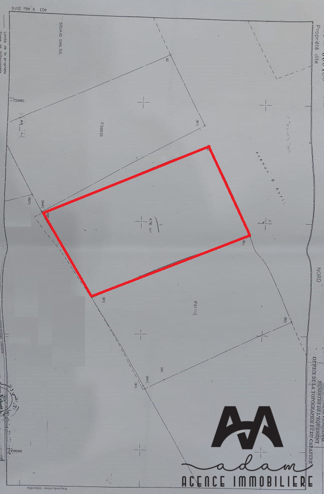 Terrain commercial de 417m² à Lido