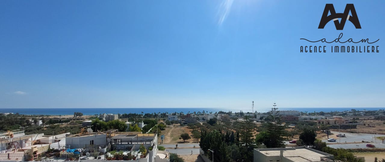 Appartement S+3 meublé vue de mer à AFH2, Mrezga, Nabeul
