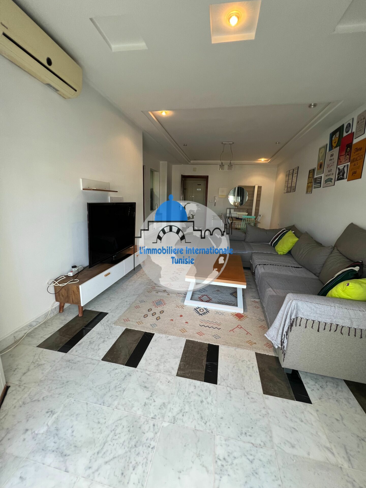 Appartement (s+1) Meublé dans une résidence sécurisé à khzema