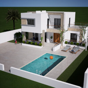Villa avec piscine SUR PLANS