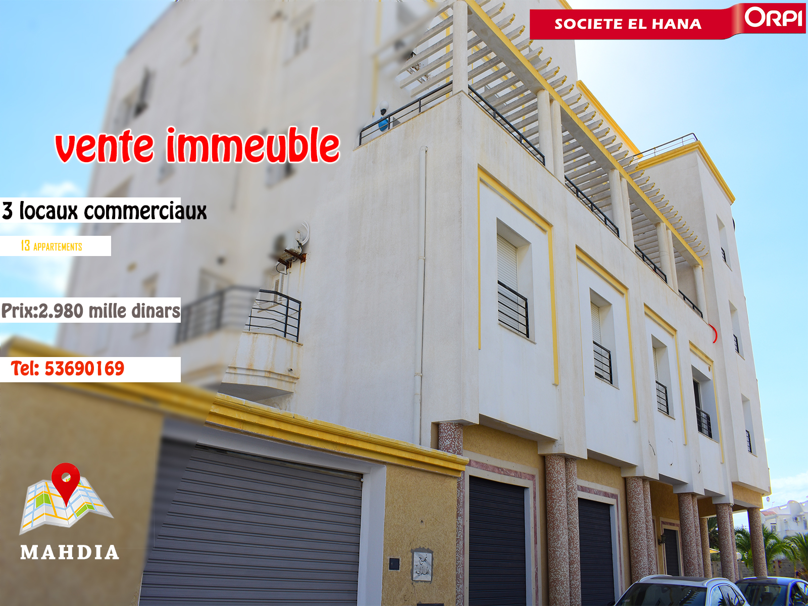 Immeuble pour investissement à Mahdia