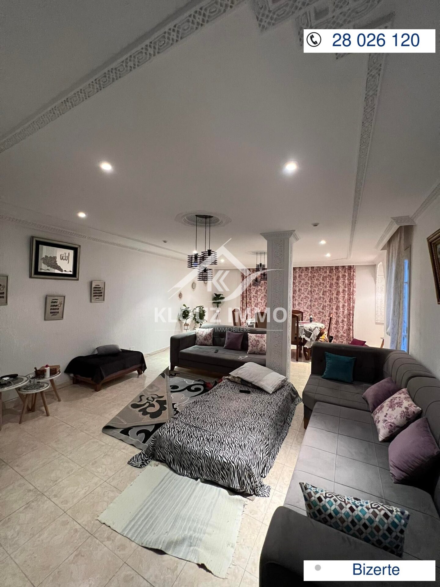 Urban Oasis Awaits: S+3 Apartment in Oued Lassal, Bizerte