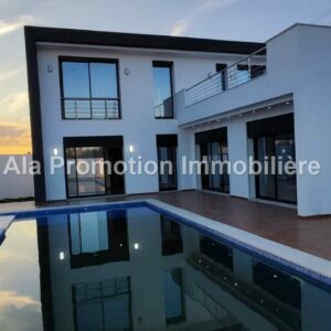 Villa de luxe avec piscine titre bleu à Djerba