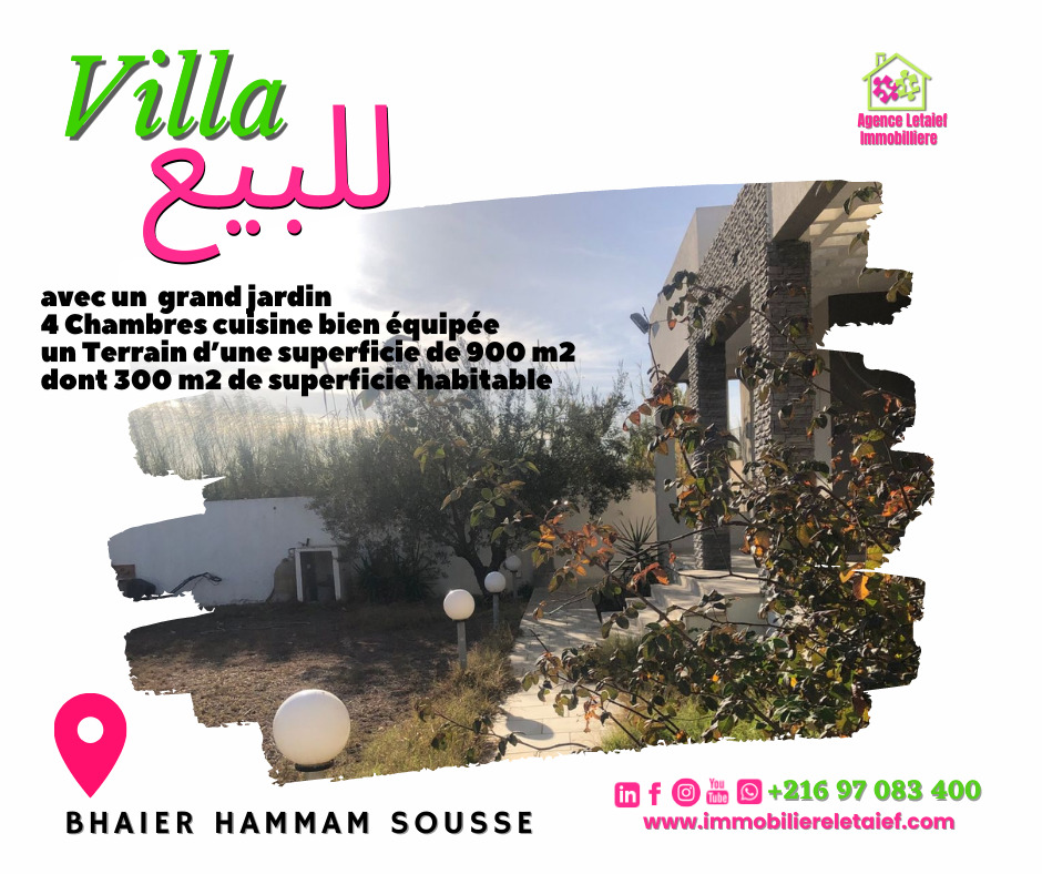 Magnifique Villa à située à Hammam Sousse