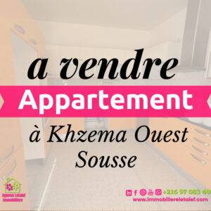 Appartement de type S+3 à Khazema