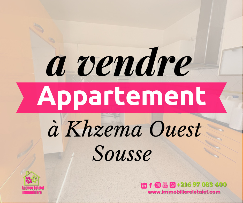 Spacious S+3 Apartment in Khazema, Sousse