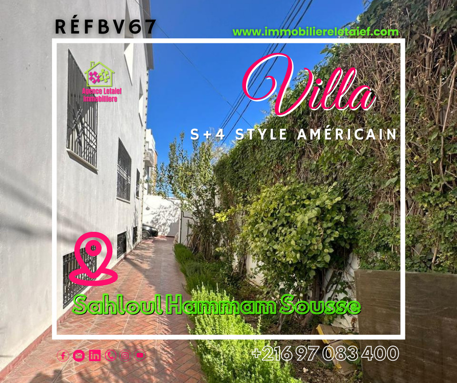 Luxury American-Style Villa in Sousse