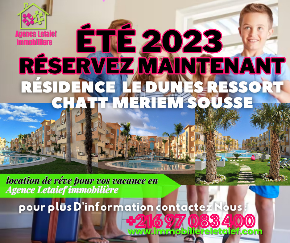 Résidence les dunes Chatt Meriem Kantaoui route touristique, Sousse