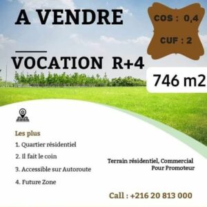 Terrain R+4 pour promoteur immobilier