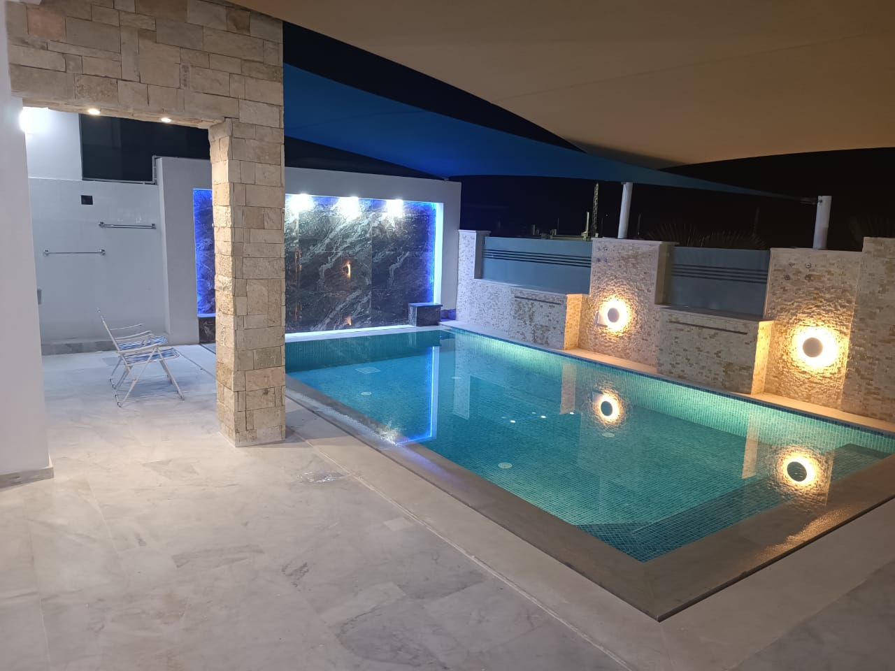 Villa piscine à Kelibia dar allouche Pied dans l'eau