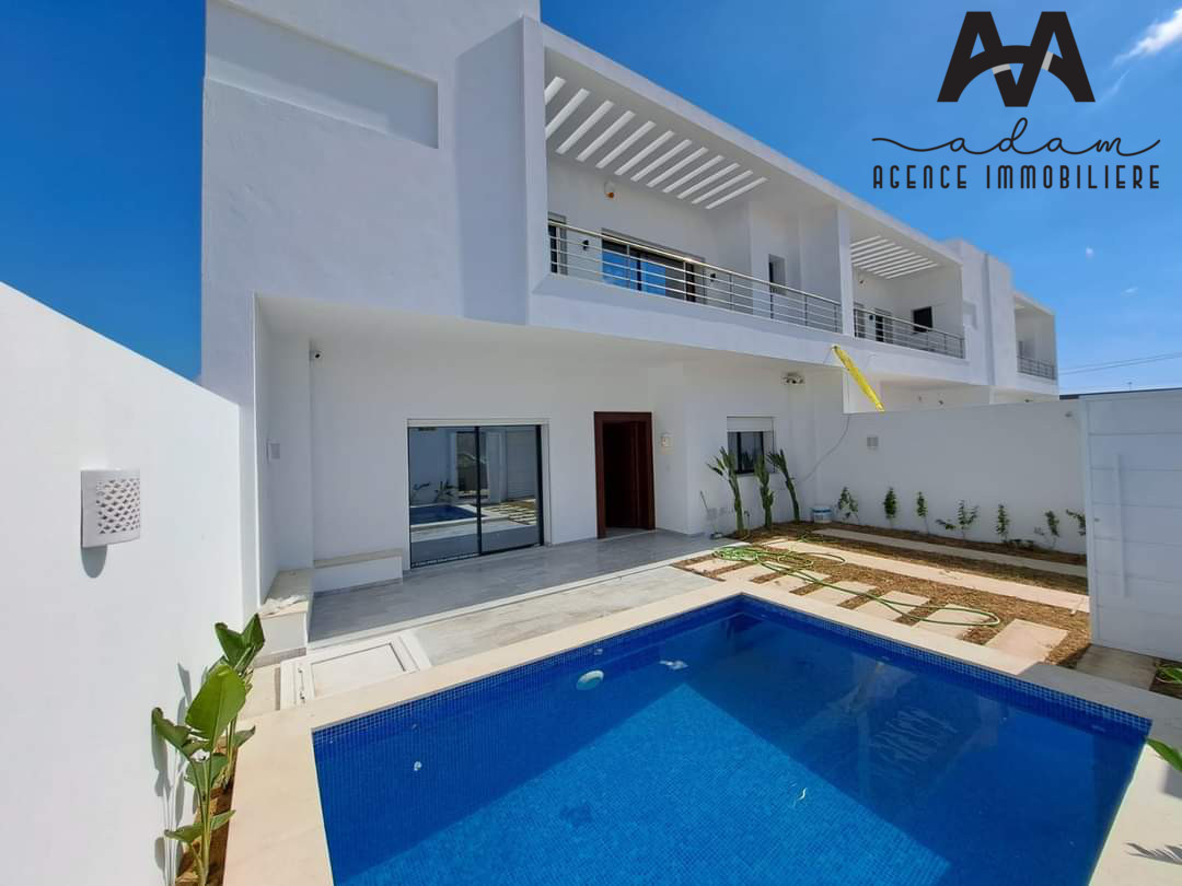Villa S+4 avec piscine à Hammamet
