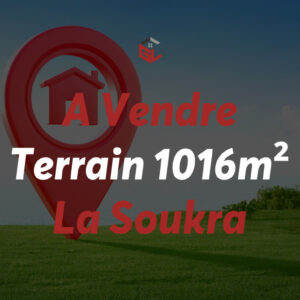 Terrain de 1016 m² à la Soukra