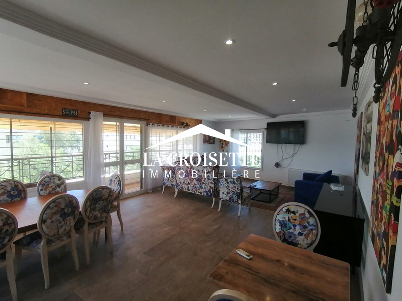 Luxury Furnished S+2 Apartment for Rent in Berges du Lac 1 - 3500 TND/month