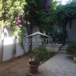 Appartement S+2 avec jardin à la Marsa