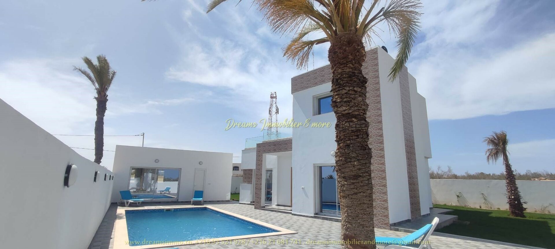 Luxury Villa with Spacious Pool and Bright Interiors in Djerba