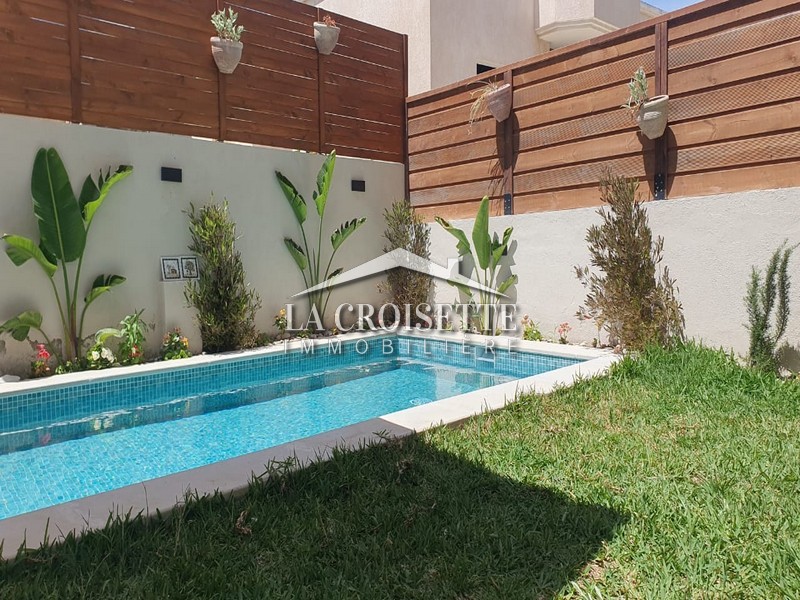 Appartement S+1 avec jardin et piscine à la Marsa