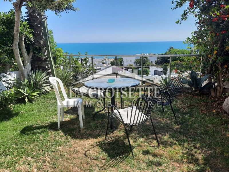 Appartement S+1 meublé vue sur mer à la Marsa