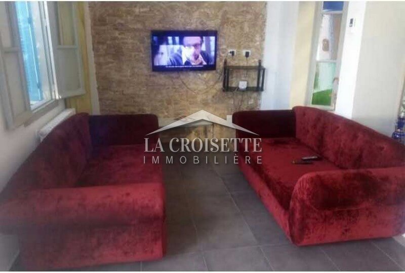Réez de chaussée S+3 meublé à la Marsa