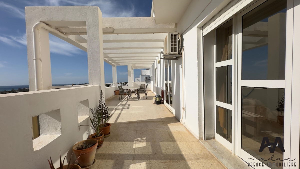 Appartement S+2 meublé vue de mer à AFH2, Mrezga