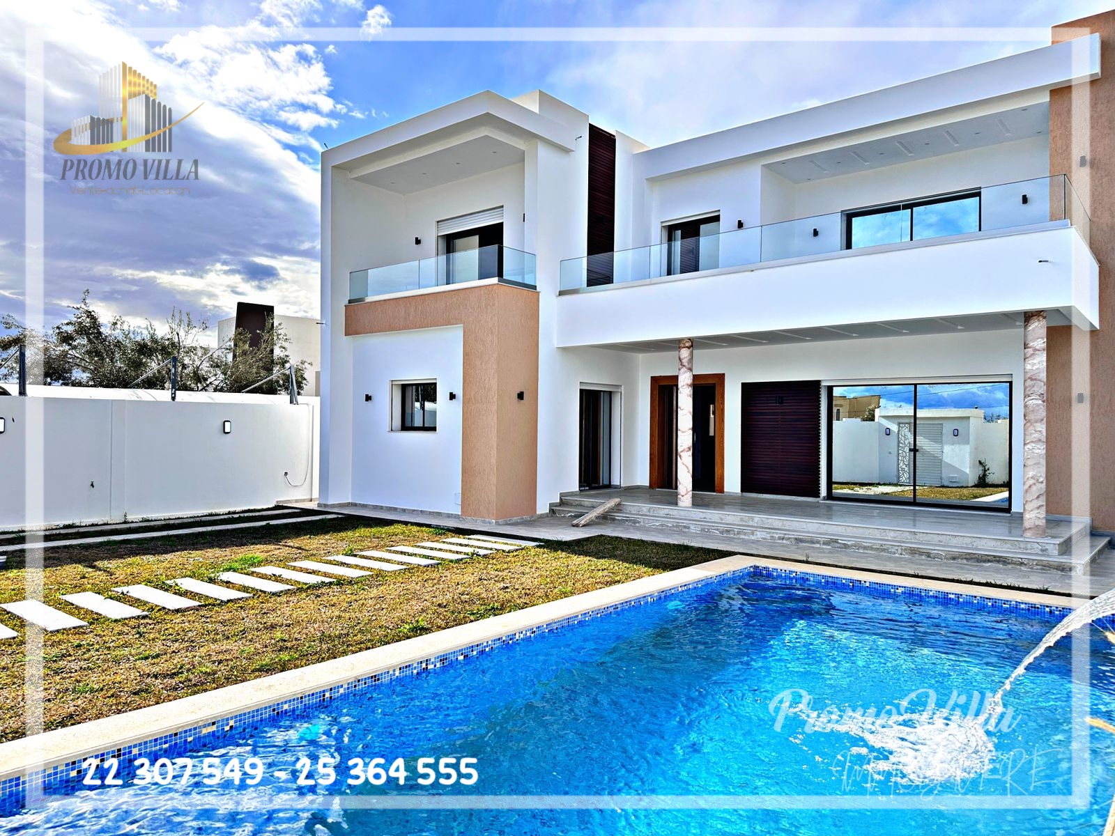 Belle villa nouvellement construite