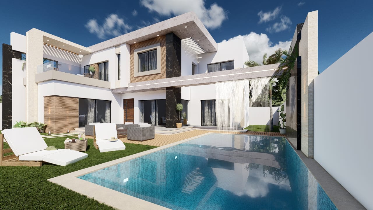 Luxueuse villa avec une belle vue sur mer