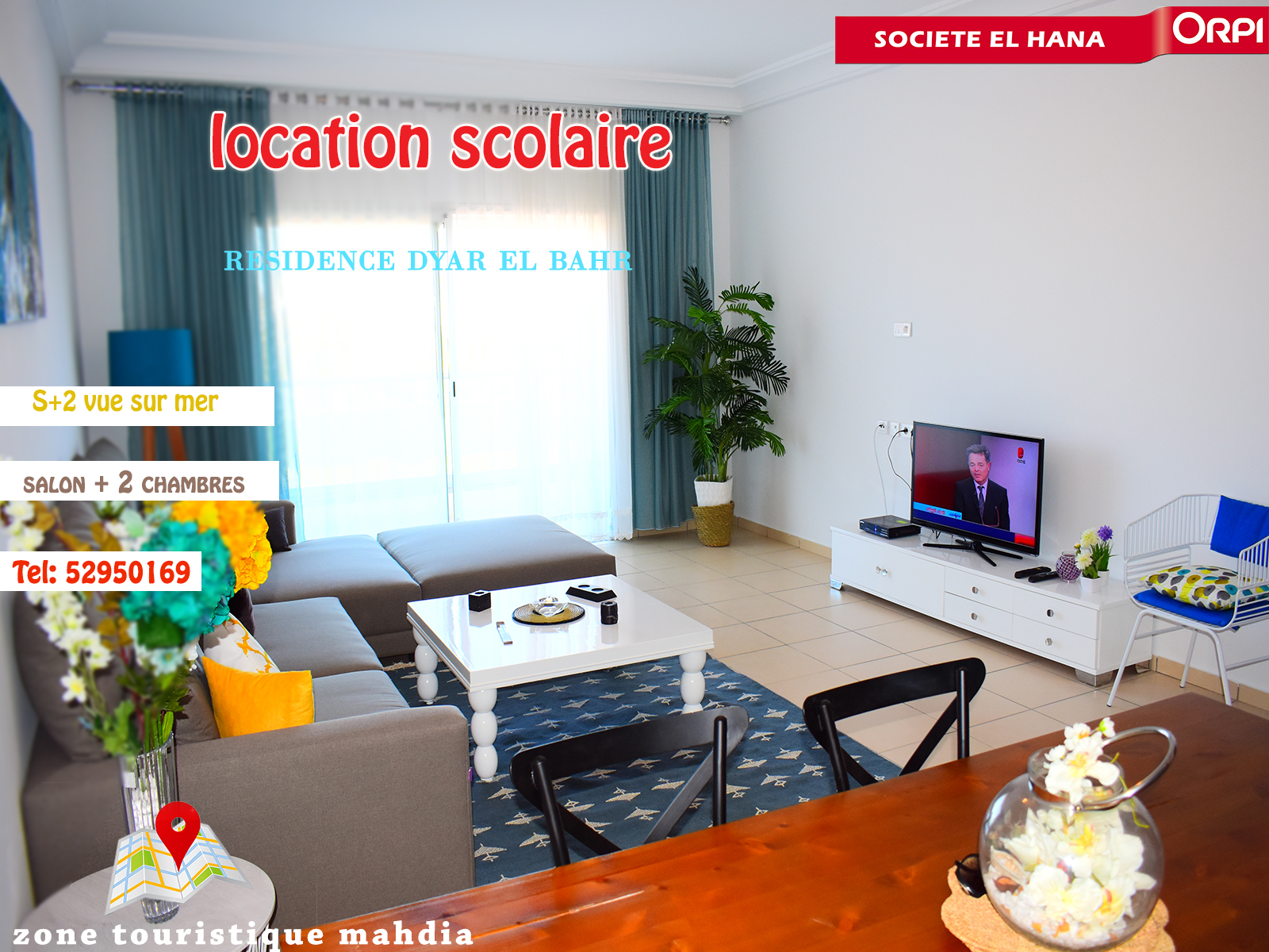 Luxury Beachfront Apartment in Mahdia