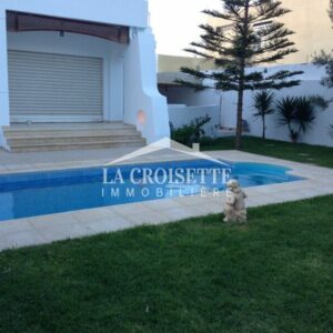 Villa S+3 avec piscine à La Marsa