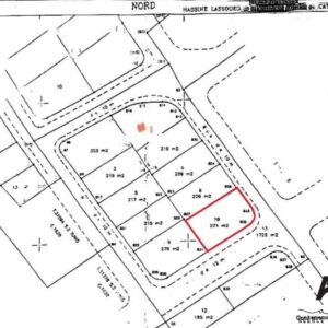 Terrain qui fait le coin de 271m² à Beni Khiar