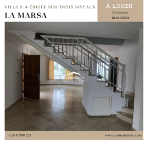 Villa S+4 à La Marsa
