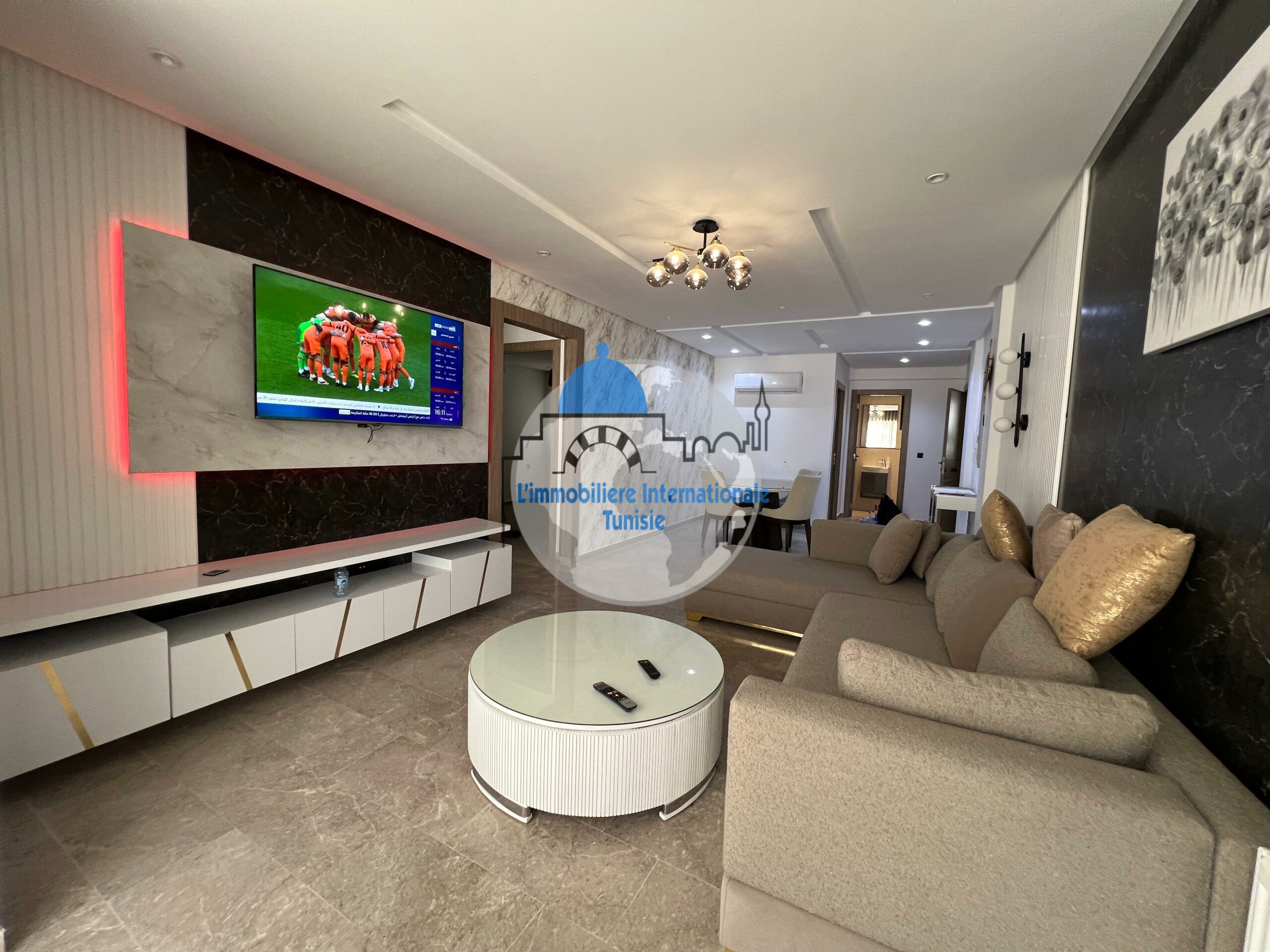 Luxury Furnished S+2 Apartment in Sahloul 4, Sousse: A Haven of Comfort and Elegance