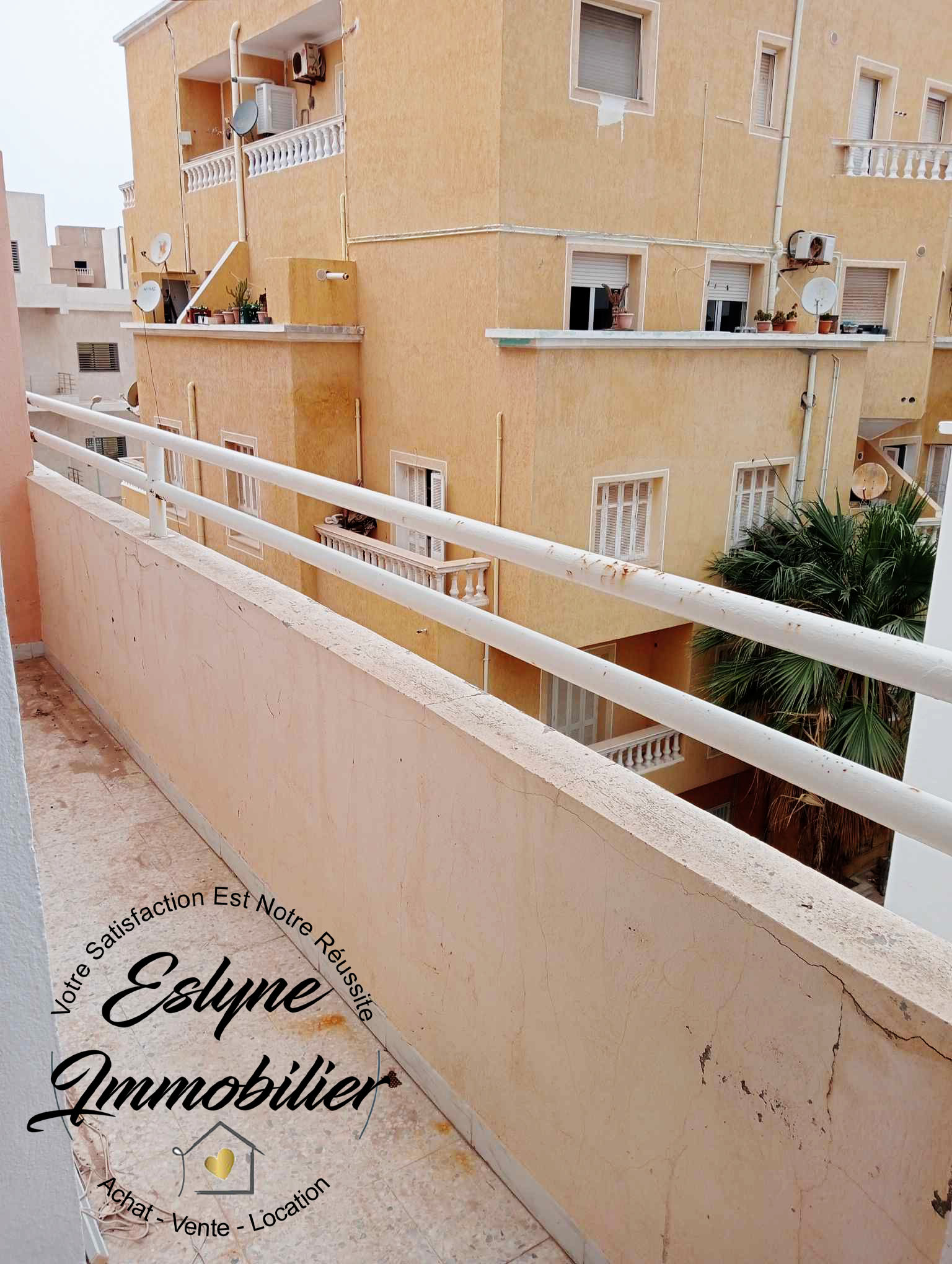 Appartement de Type S+2 non meublé dédiée à la location annuelle