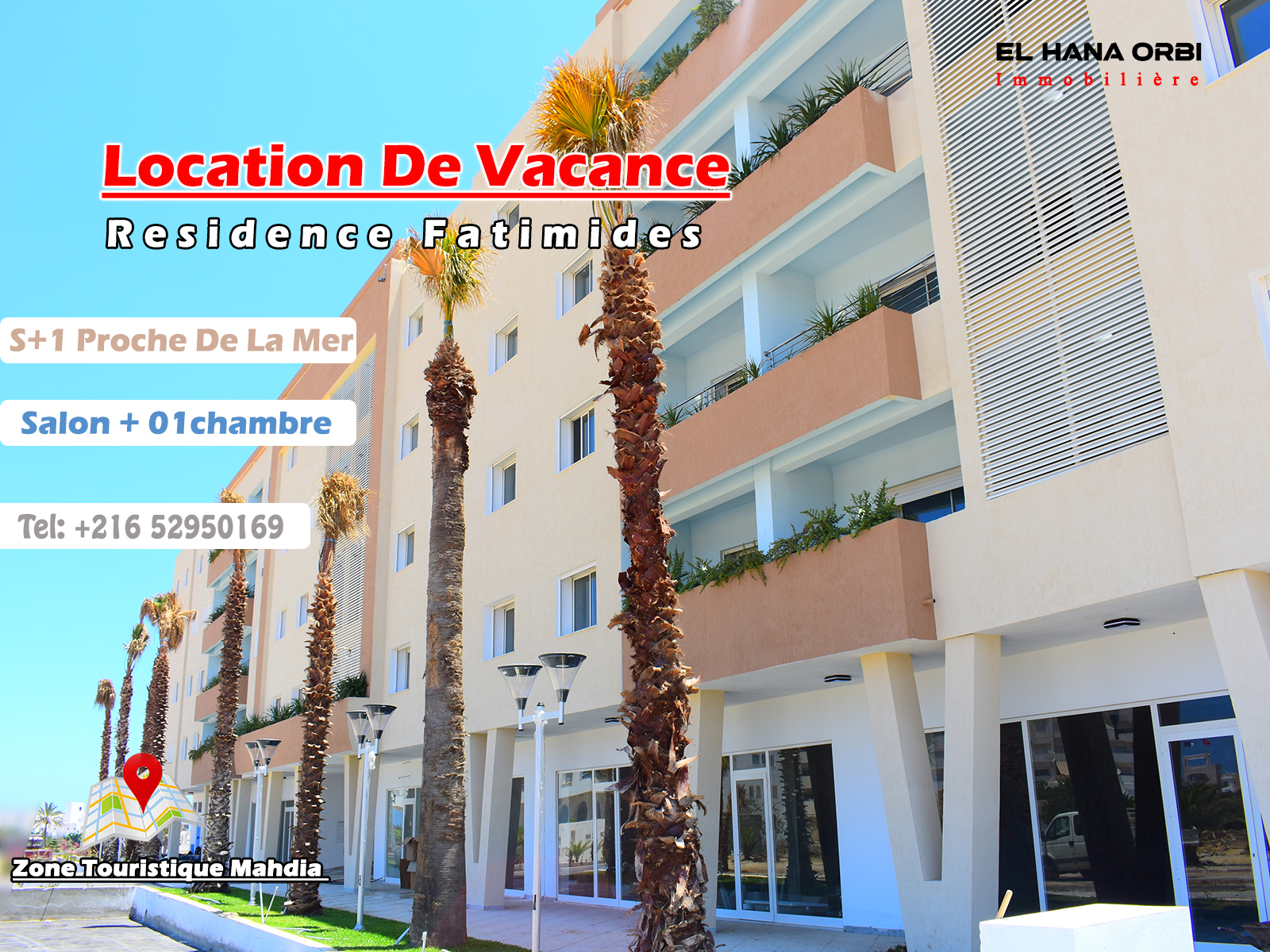 S+1 rz fatimides Proche De La Plage