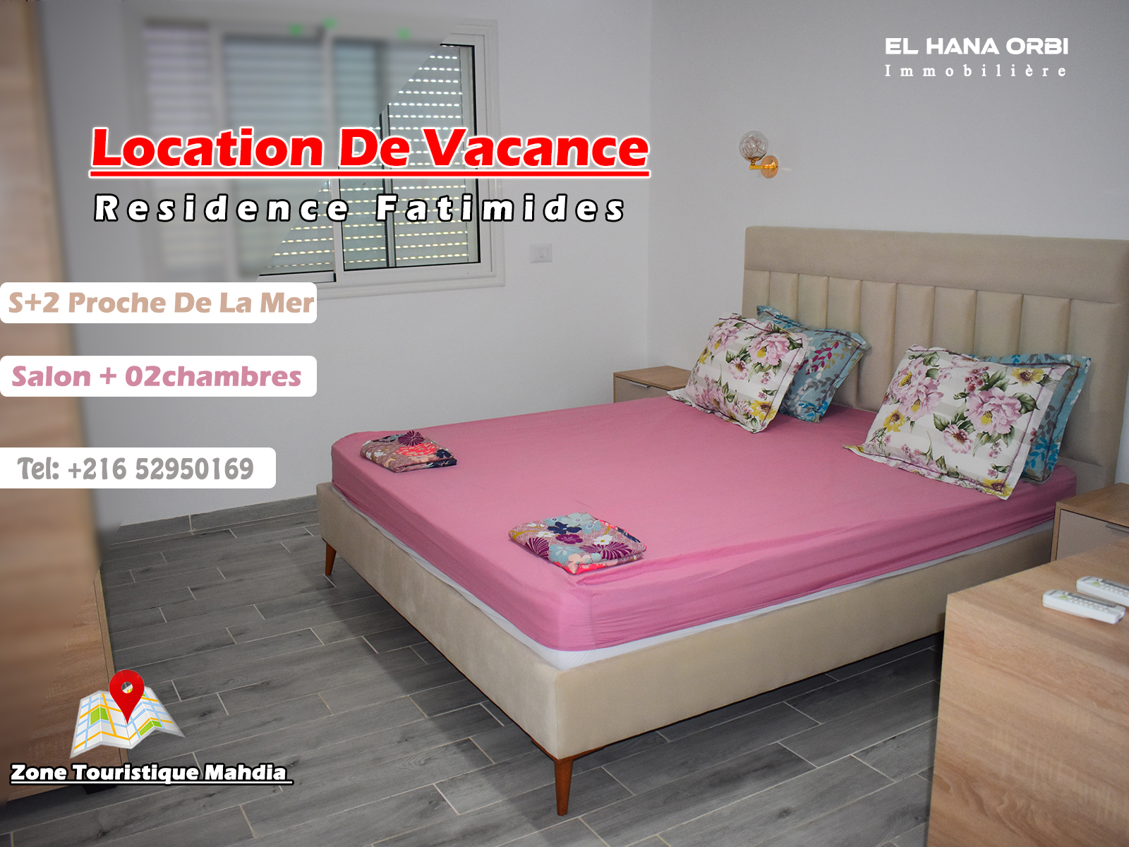 S+2 neuf avec parking proche de la plage