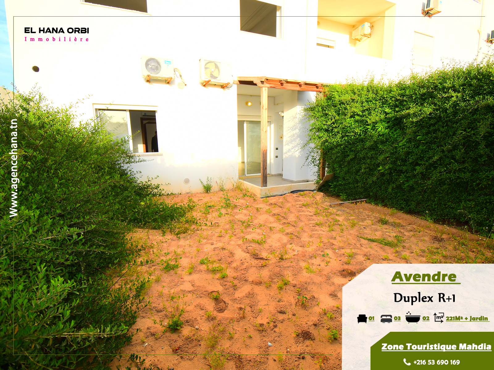 Duplex S+3 proche de la plage à Mahdia