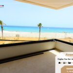 Duplex spacieux vue sur mer et front de la plage sur corniche Mahdia