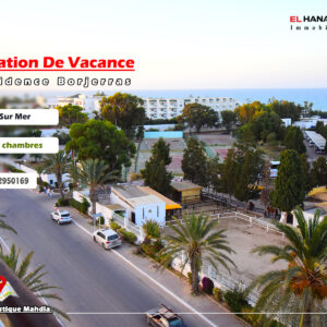 Appartement S+2 rz borjerras vue sur mer et pied dans l’eau à Mahdia