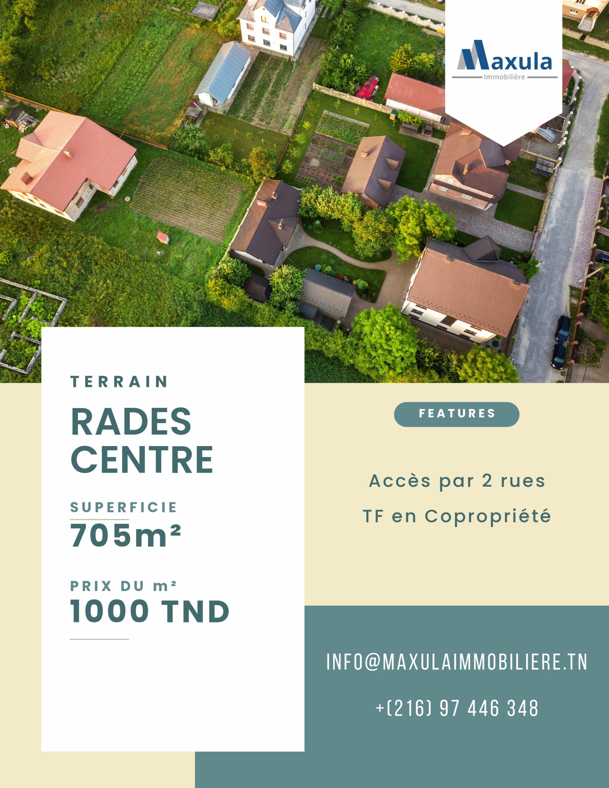 Exceptional 705 sqm Plot in the Heart of Radès