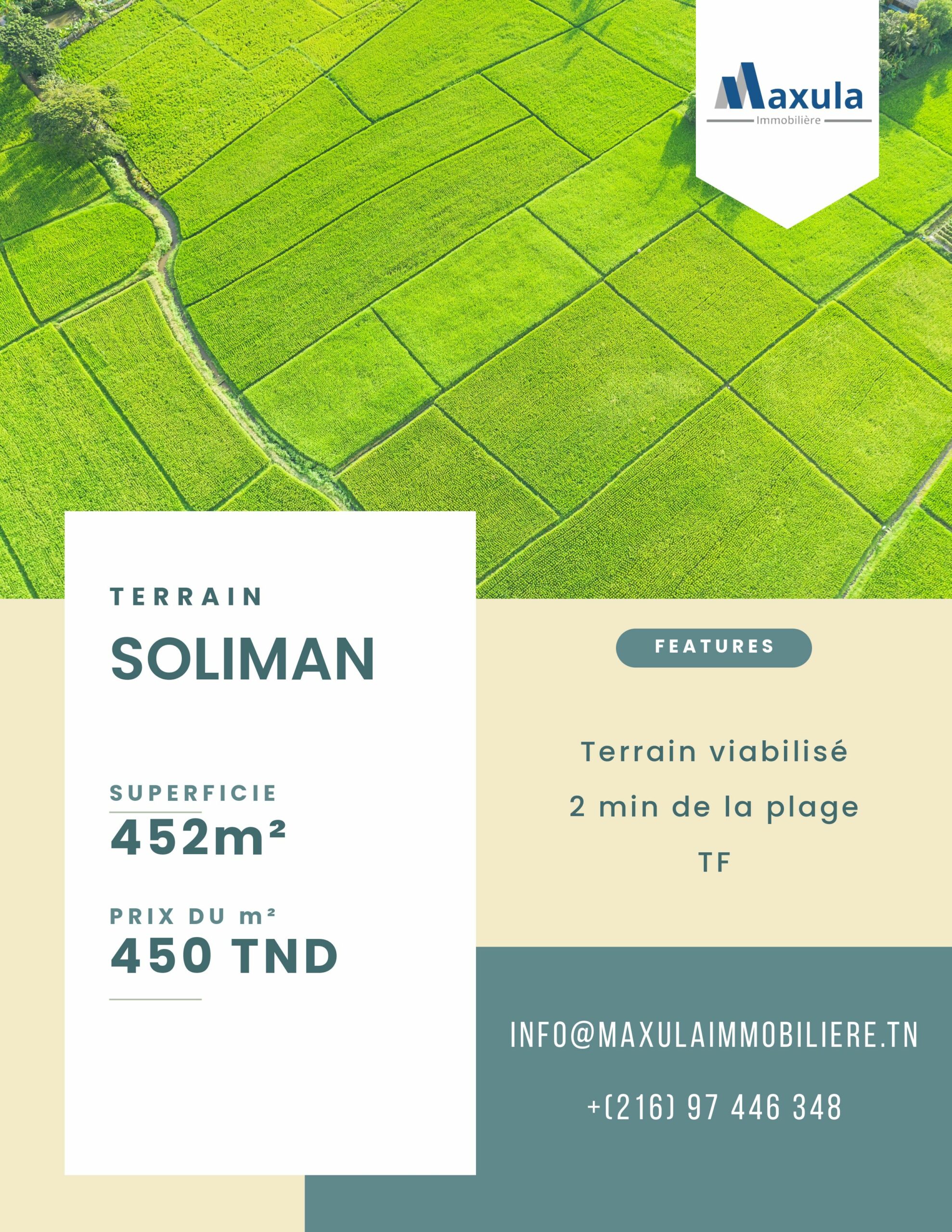 Dream Land Plot for Sale in Soliman, Tunisia