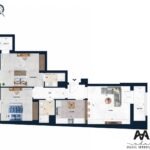Appartement S+2 balconnet de 113 m² à AFH2 Mrezga