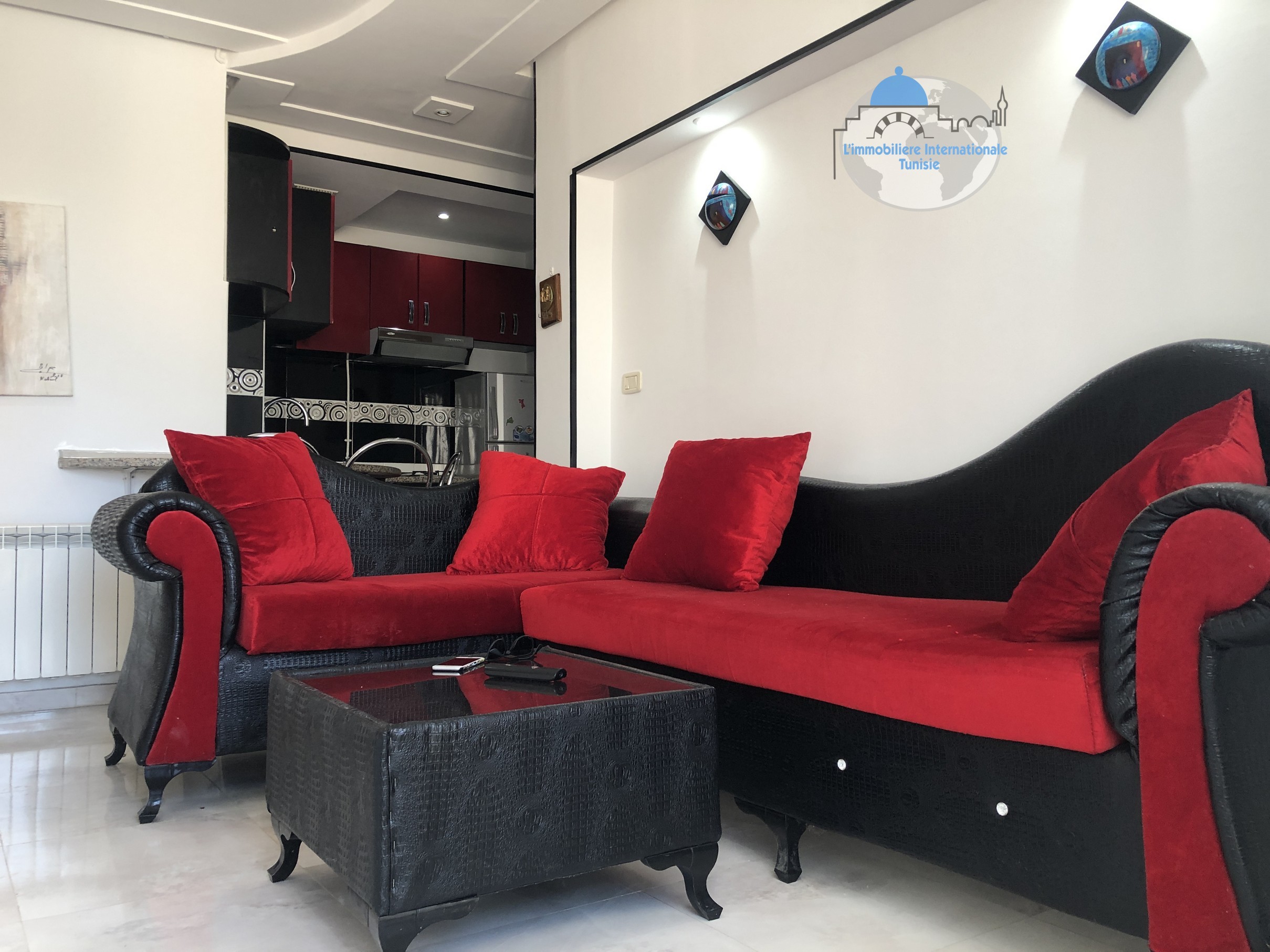 Furnished S2 Apartment Near the Beach in Hammam Sousse - Monthly Rent of 950 TND