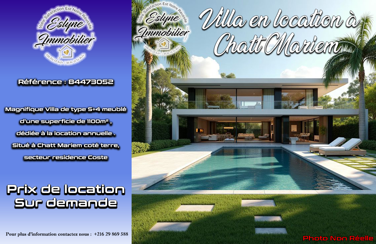 Sublime Villa de lux à chatt Mariem