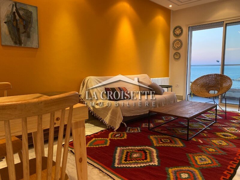 Luxury S+1 Furnished Apartment with Sea View in La Goulette ZAL1494