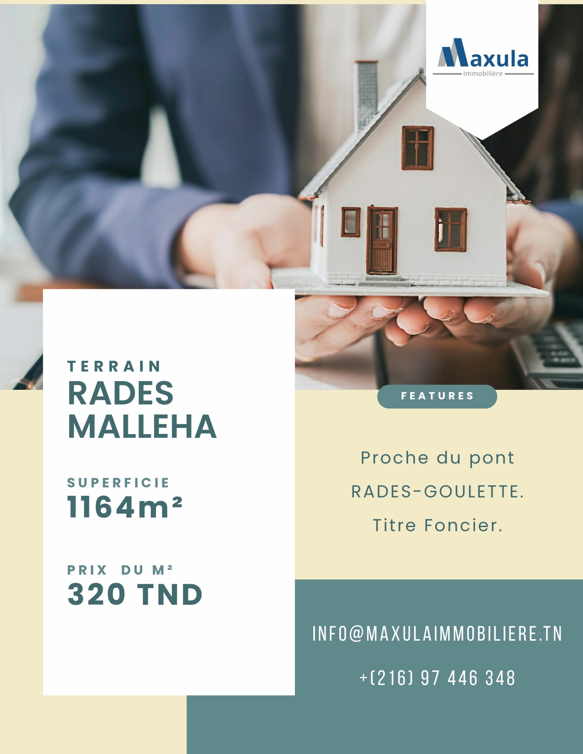 Exceptional Investment Opportunity: 1164m² Land in Radès Saline