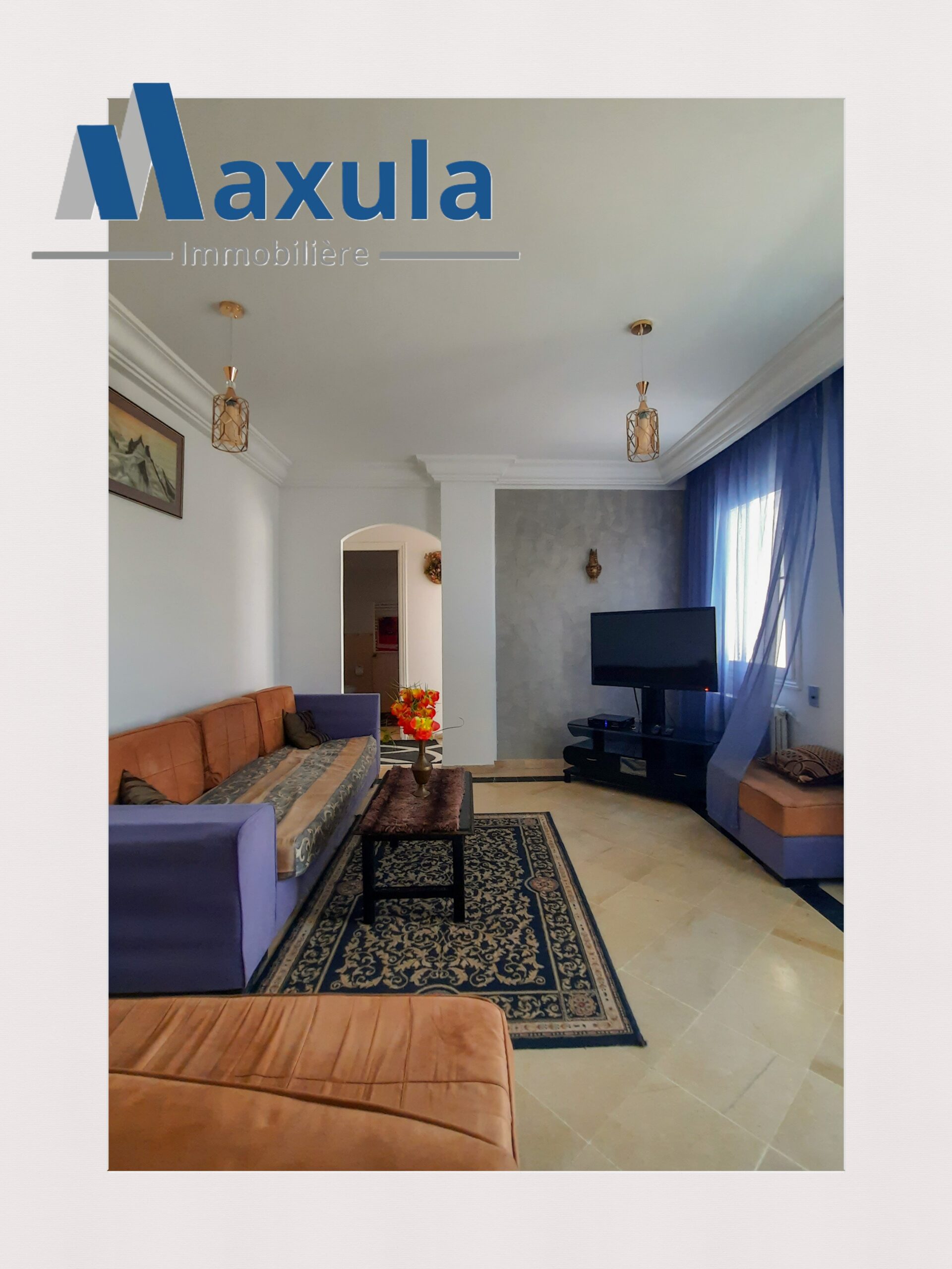 Stunning S+3 Apartment with Vast Terrace in Radès Plage