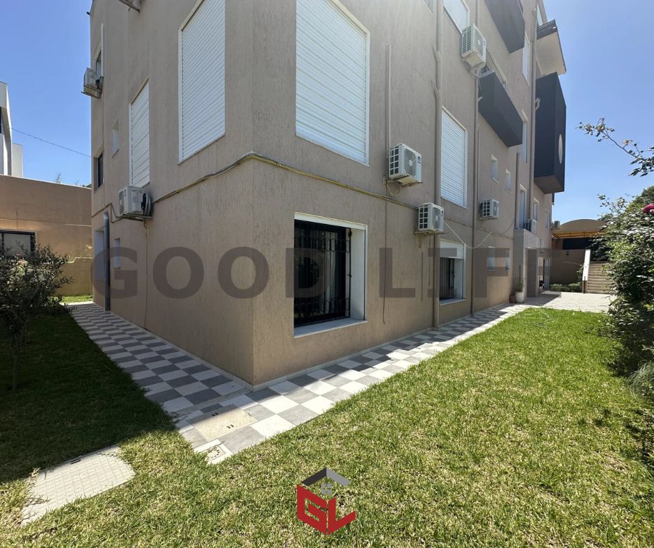 Luxury S+3 Apartment with Garden for Rent in Gammarth